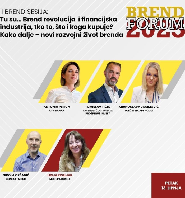 Brend Forum panel TU SU… BREND REVOLUCIJA I FINANCIJSKA INDUSTRIJA: Tko to, što i koga kupuje? Kako dalje – novi razvojni život brenda